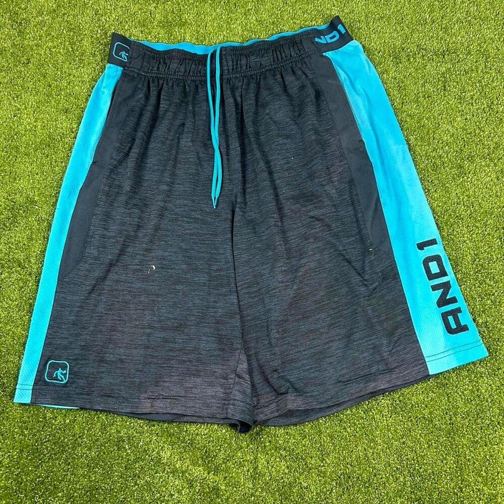 And1 Men's Blue and Navy Shorts